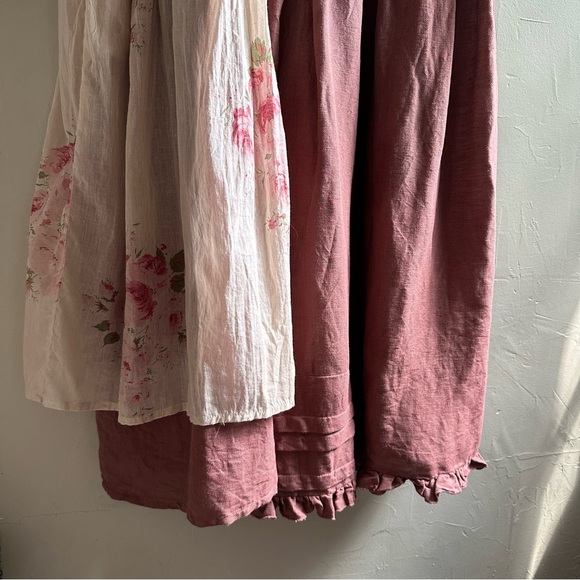 Les Ours linen maxi boho sundress with tie straps. - Picture 5 of 10